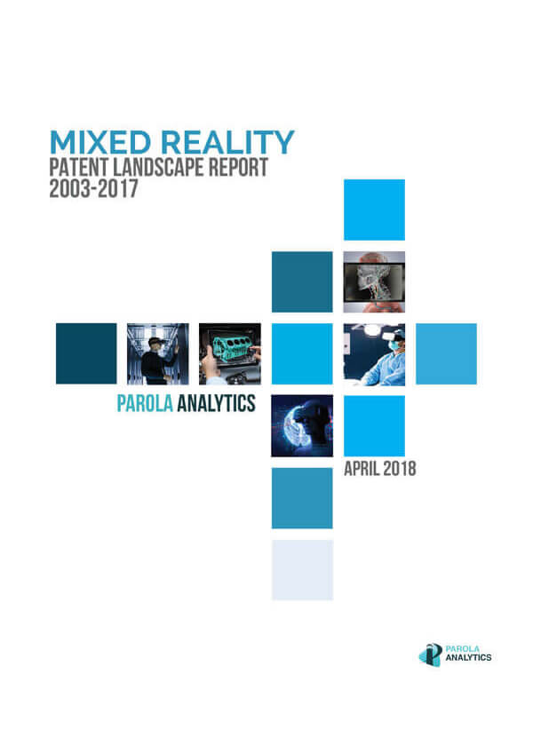 document cover for mixed reality patent landscape report