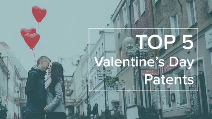 cover photo for "Top 5 valentine's day patents"