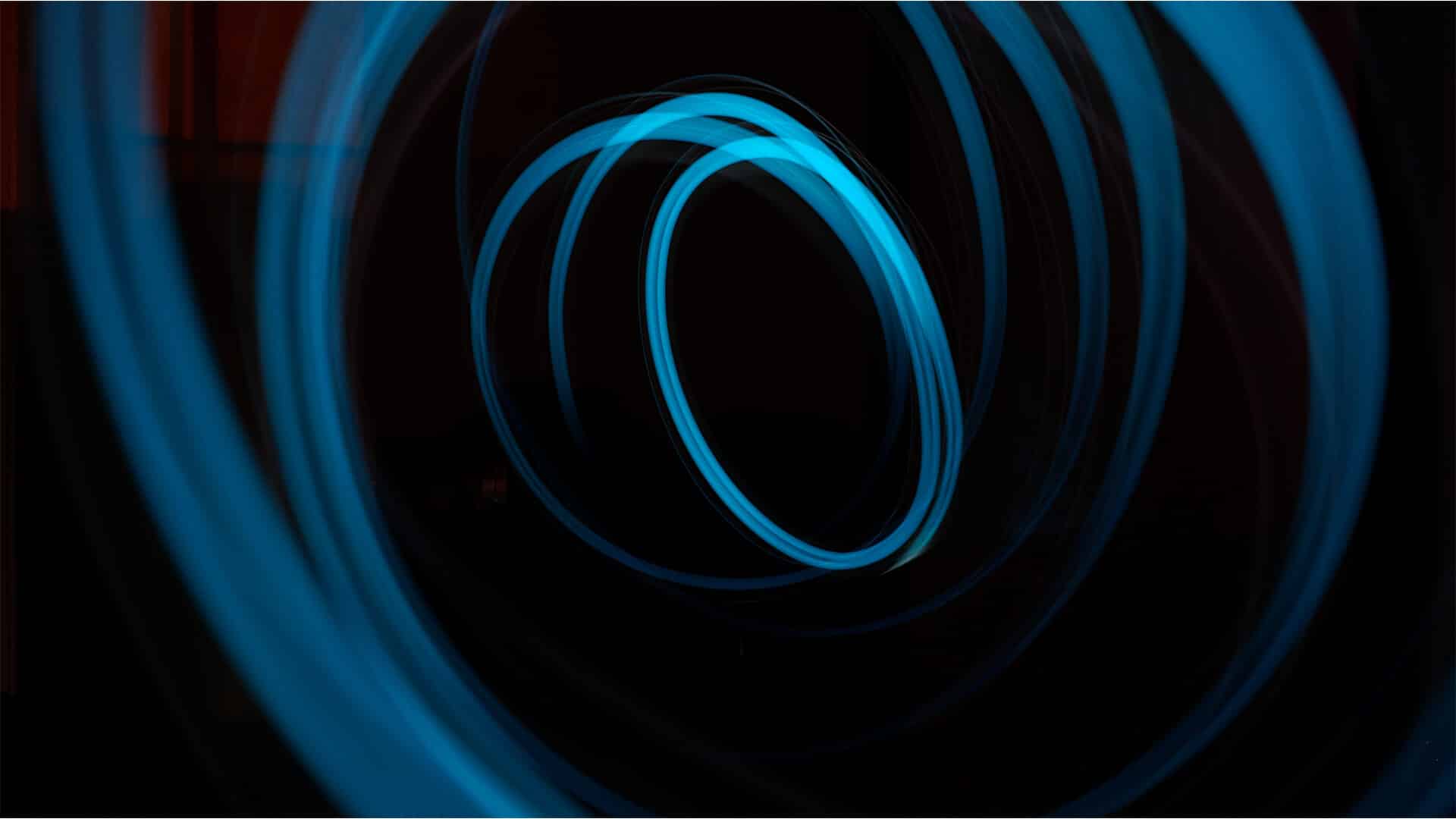 light painting in circles