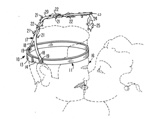 Mistletoe supporting headband patent