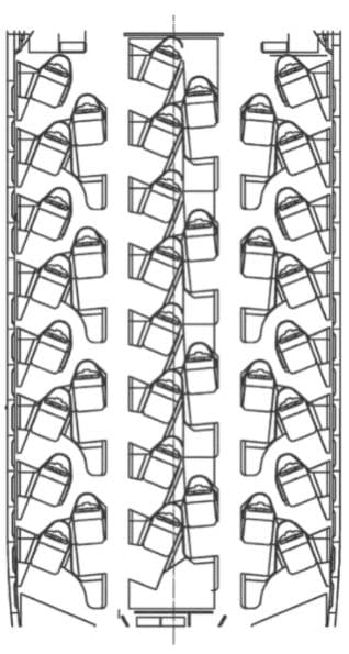 Figure 4A in the patent application shows top views of the proposed seating arrangements for a vehicle cabin.