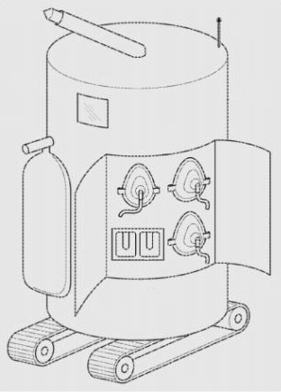 Fig. 1. A perspective view of a robotic apparatus as described in Ford’s patent application.