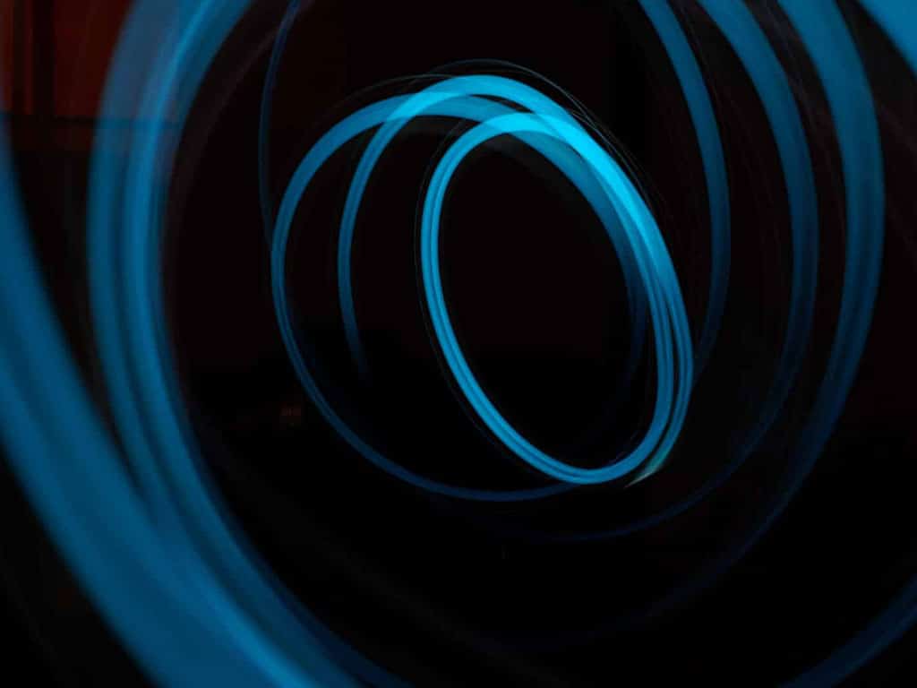 light painting in circles