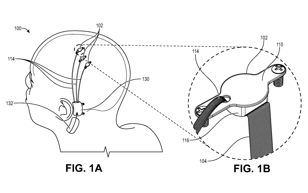 Brain implant with subcutaneous wireless relay and external wearable communication and power device