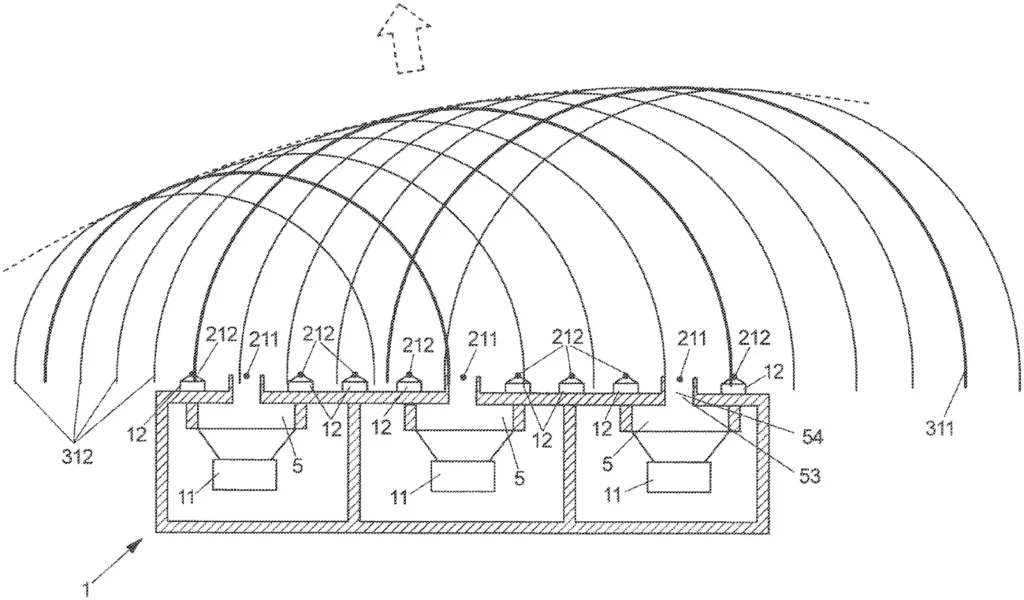 Holoplot patent on beamforming for the Las Vegas Sphere