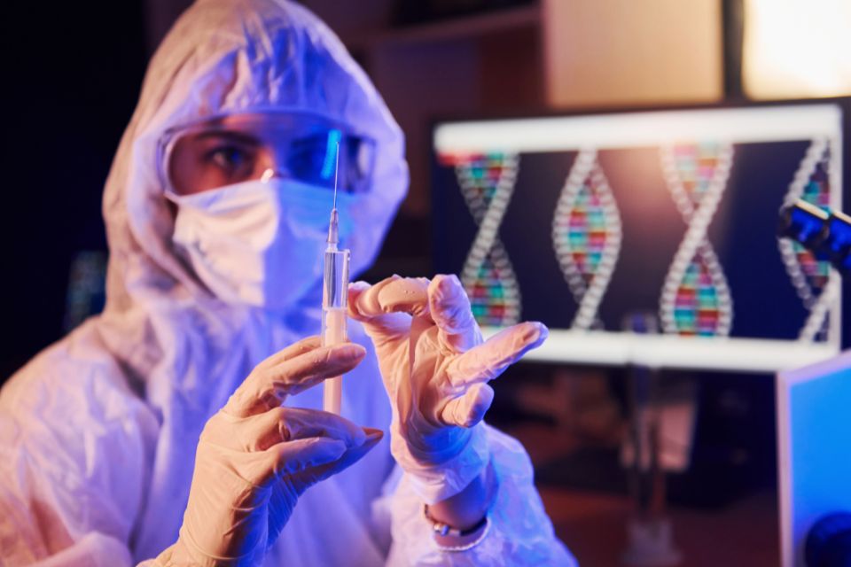 image of a researcher from a gene therapy startup