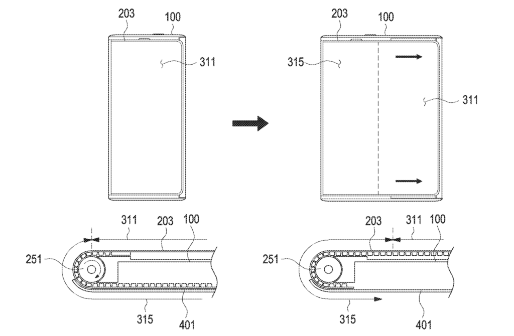 samsung flexible displays patent